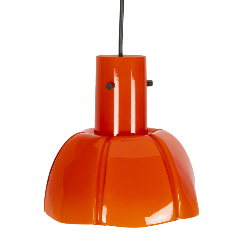 Vintage orange Limburg model P174 pendant lamp