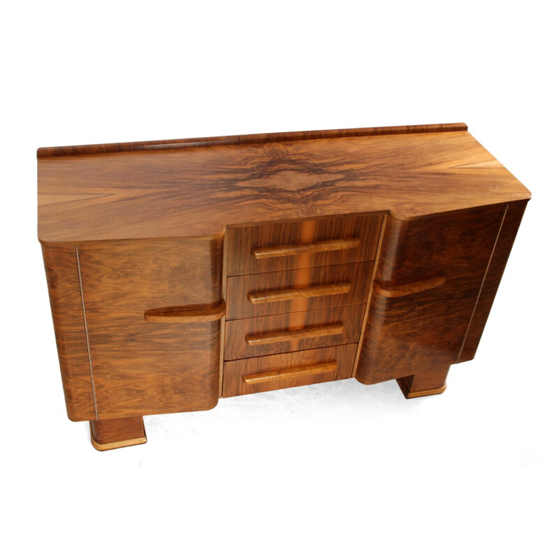 British cabinet in walnut - 1950s