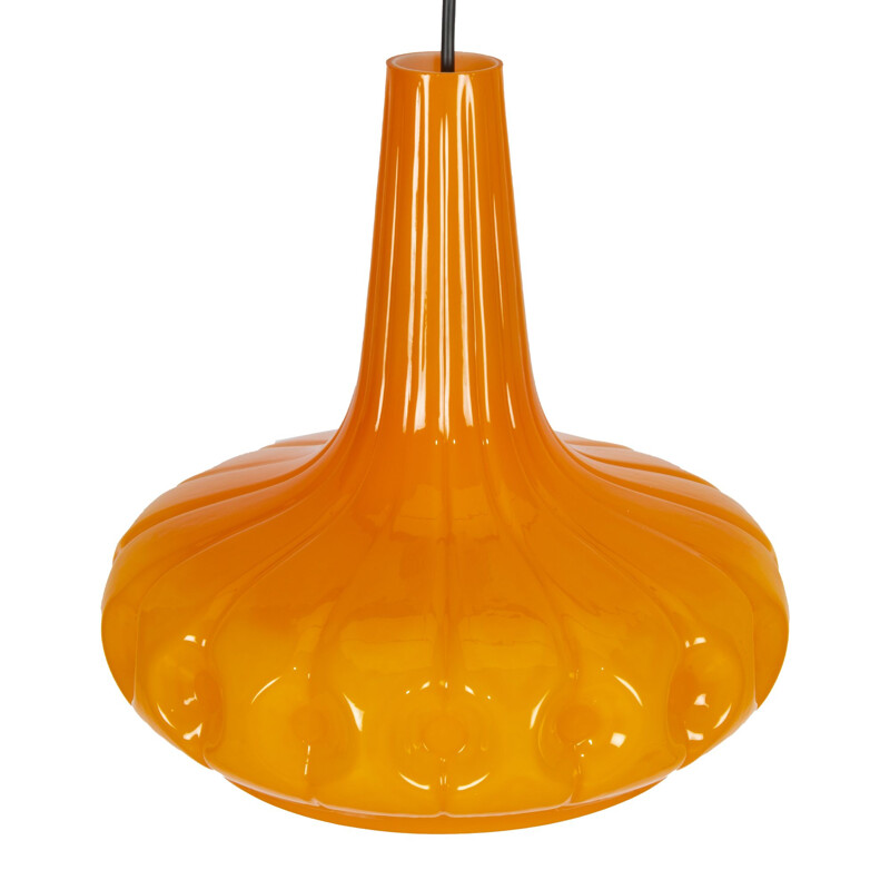 Vintage orange Peil & Putzler pendant lamp