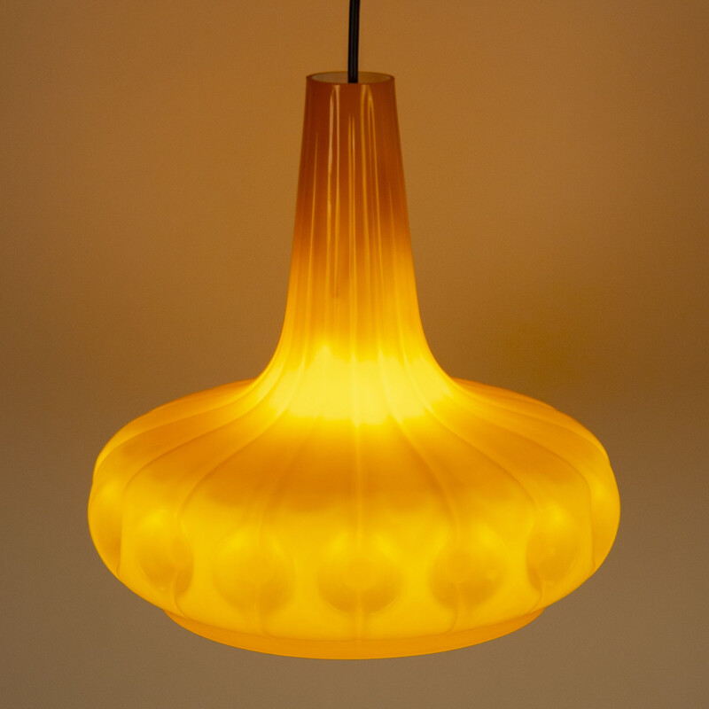 Vintage orange Peil & Putzler pendant lamp