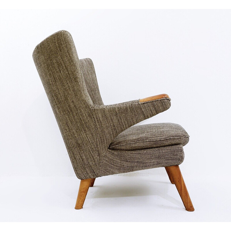 Paire de fauteuils vintage "AP-19 Papa Bear" de Hans Wegner pour A.P. Stolen, Danemark 1950