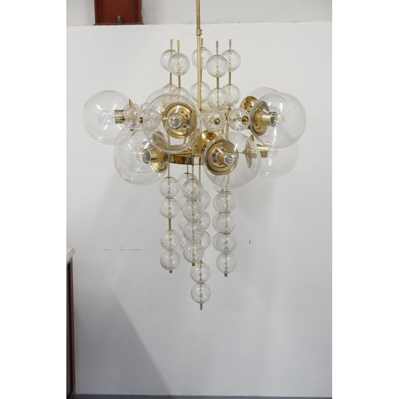 Vintage chandelier by Kamenicky Senov for J. Bejvl