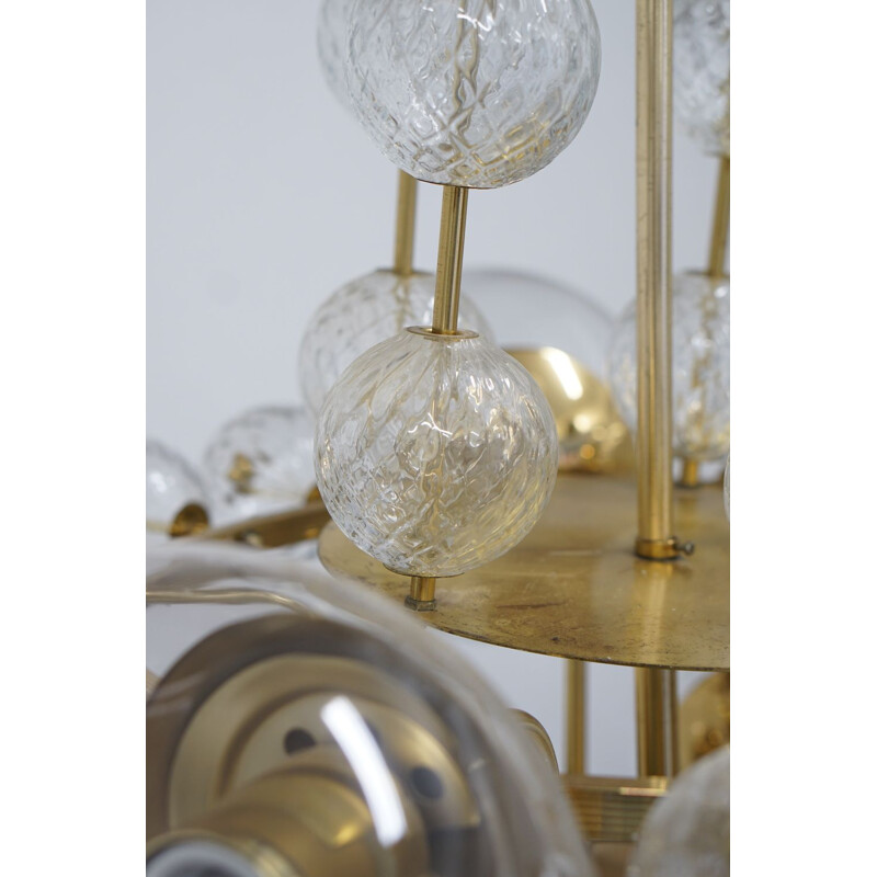 Vintage chandelier by Kamenicky Senov for J. Bejvl