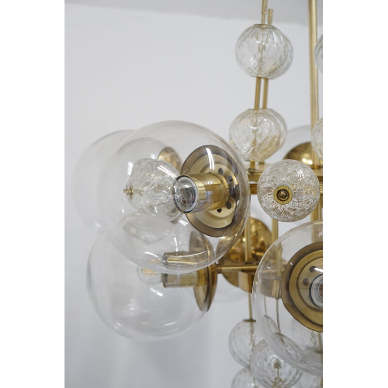 Vintage chandelier by Kamenicky Senov for J. Bejvl