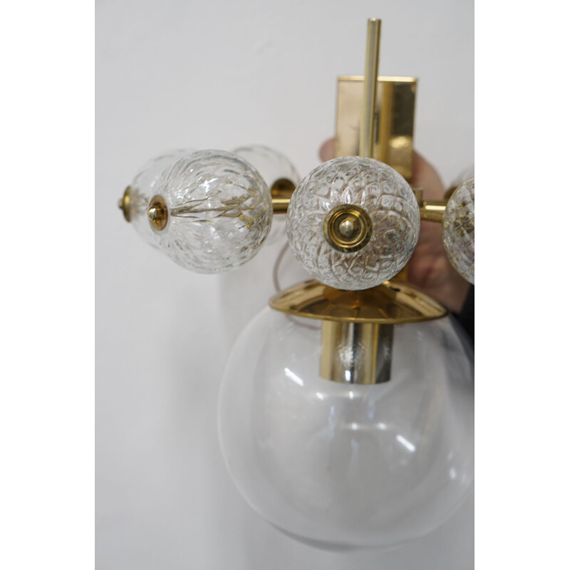 Lámpara de suspensión vintage de J. Bejvl para Kamenicky Senov