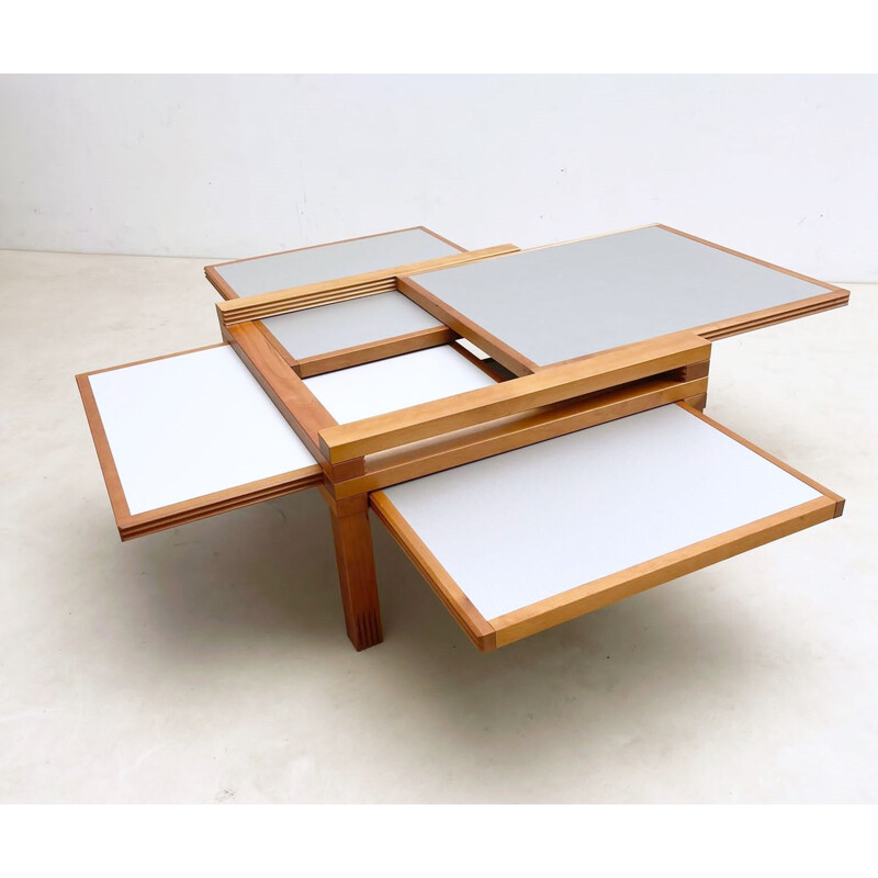 Modular vintage coffee table model Hexa by Bernard Vuanersson for Bellato, France 1980