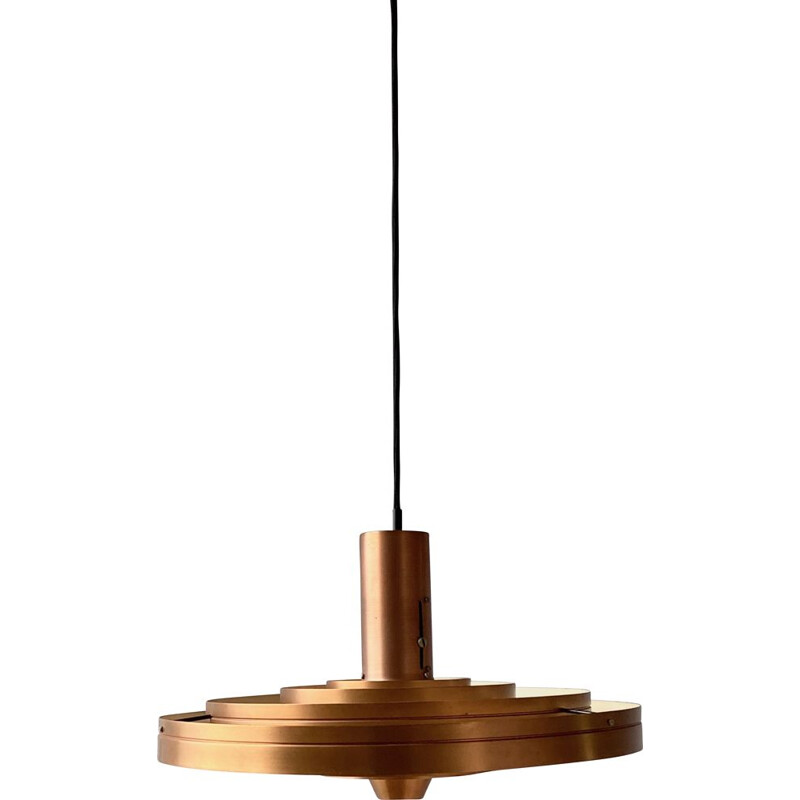 Vintage copper Fibonacci pendant lamp by Sophus Frandsen for Fog & Mørup, Denmark