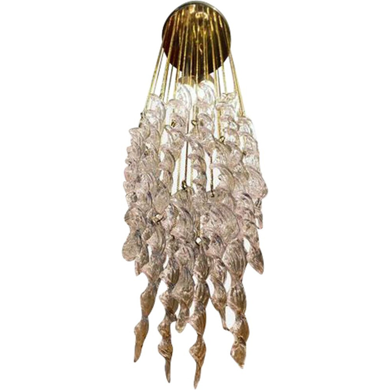 Vintage Murano glass pendant lamp, 1970