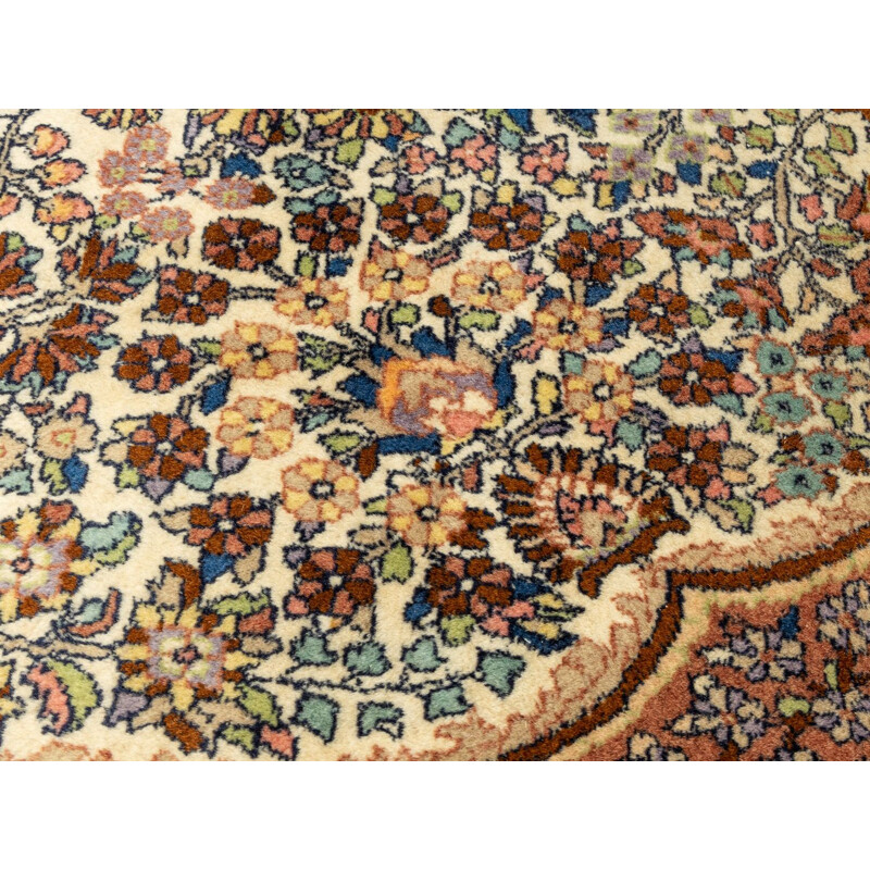 Vintage Ghom rug, Persia 1960s
