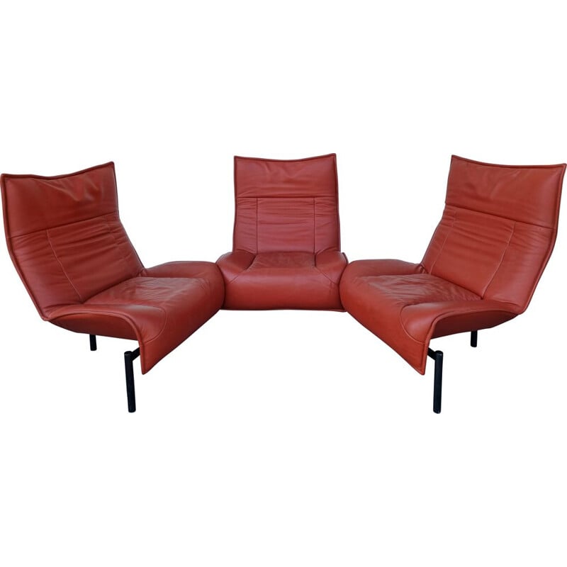 Ensemble de salon vintage Véranda par Vico Magistretti pour Cassina, 1980