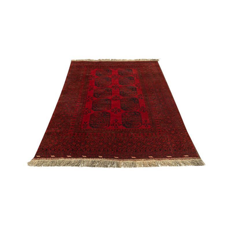 Vintage Afghan wool rug, 1960s