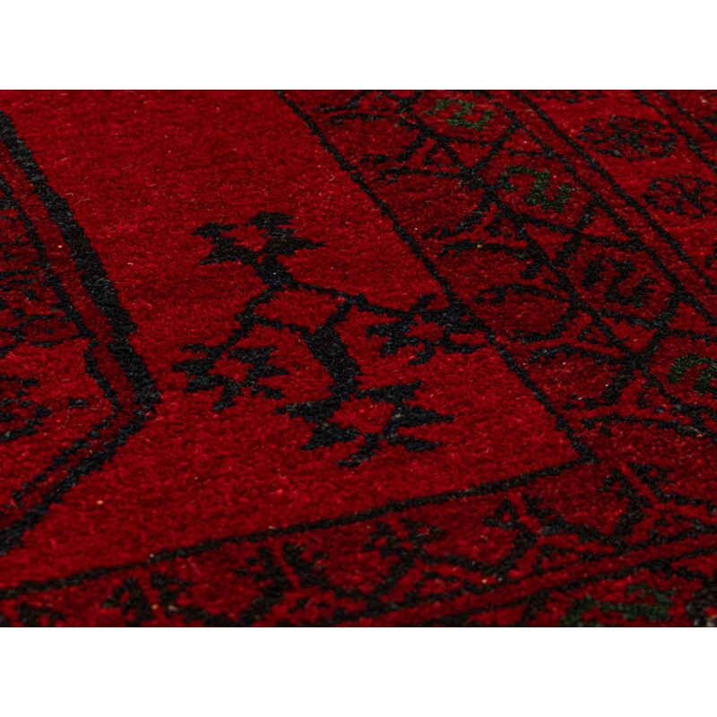 Tapis afghan vintage en laine, 1960