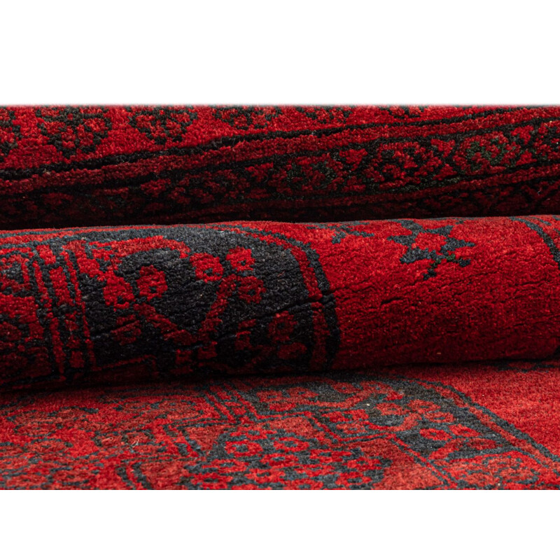 Vintage Afghan wool rug, 1960s