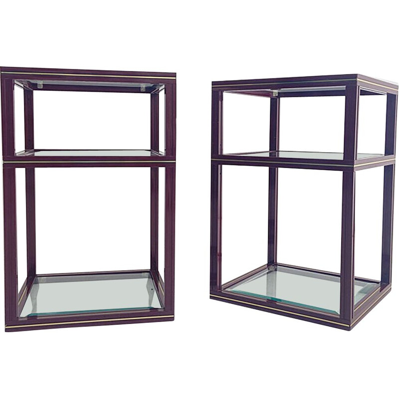 Pair of vintage side tables by Pierre Vandel, France 1970s