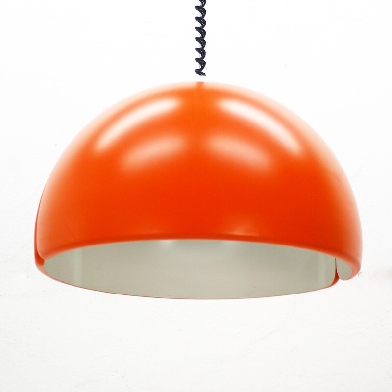 Huge height-adjustable pendant lamp - 1970s