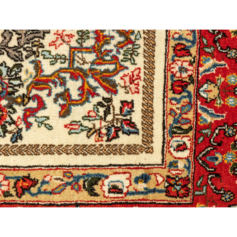Wollen vinatge tapijt, Pakistan 1960