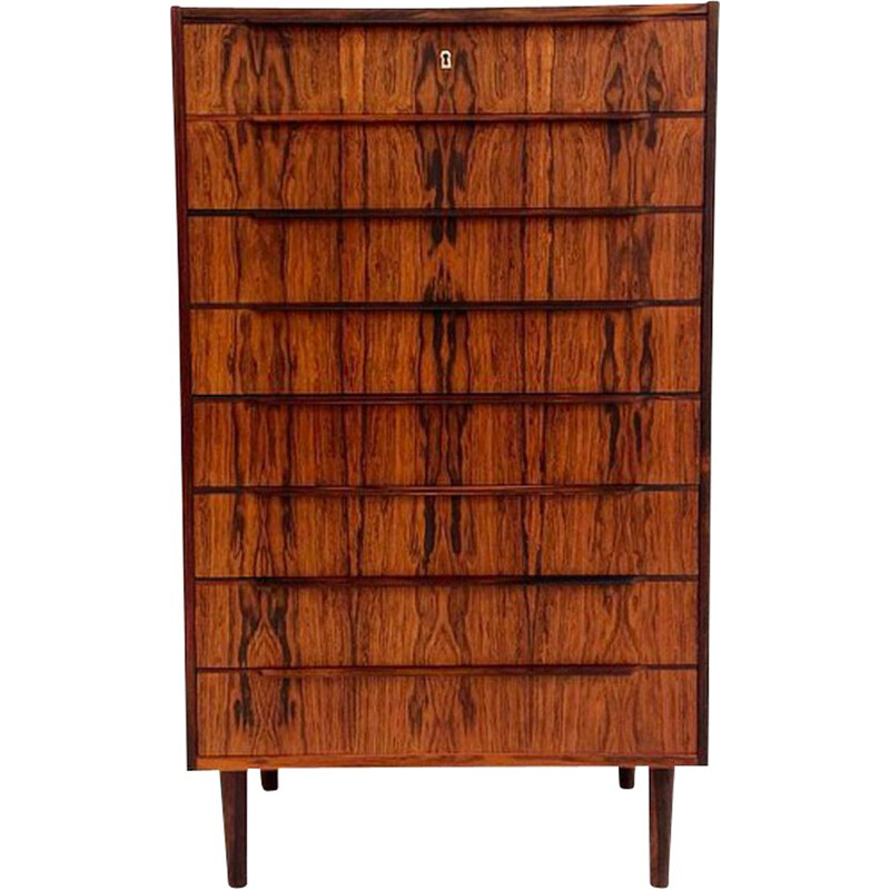 Vintage Danish rosewood chest of drawers, 1960s