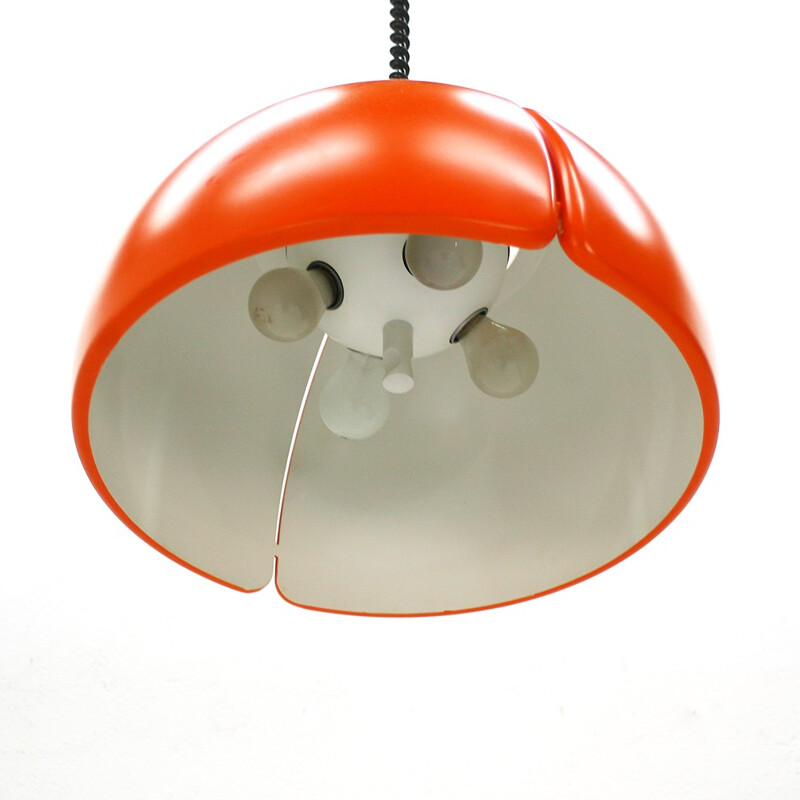 Huge height-adjustable pendant lamp - 1970s