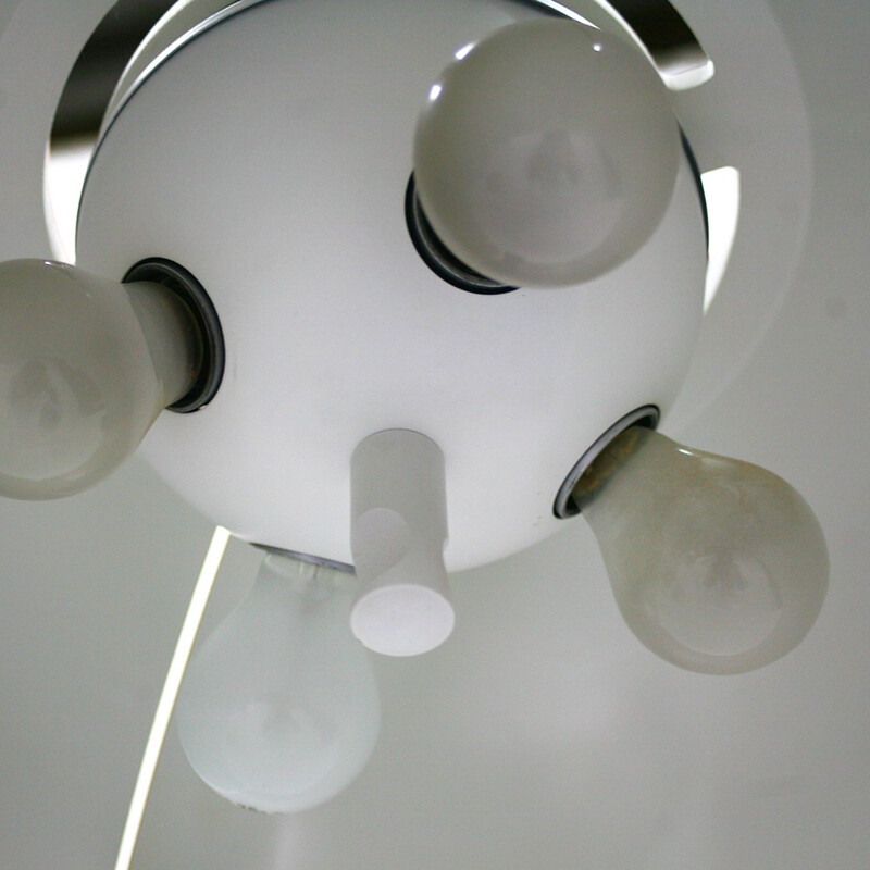 Huge height-adjustable pendant lamp - 1970s