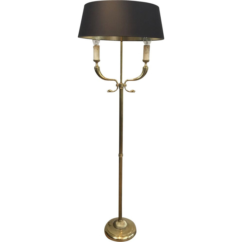 Vintage brass floor lamp by Maison Jansen