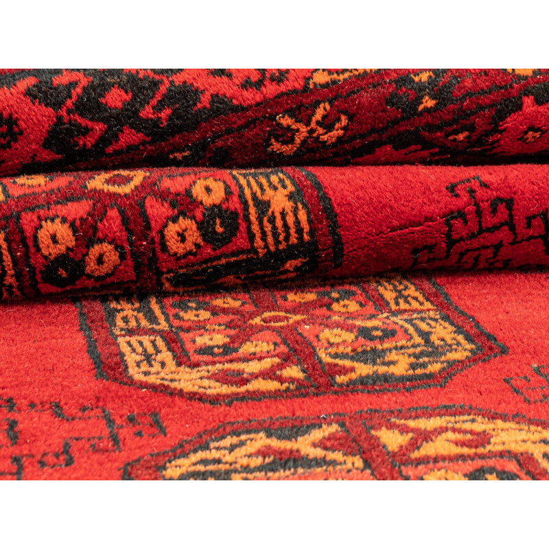 Tapete de lã Vintage, Afeganistão 1960