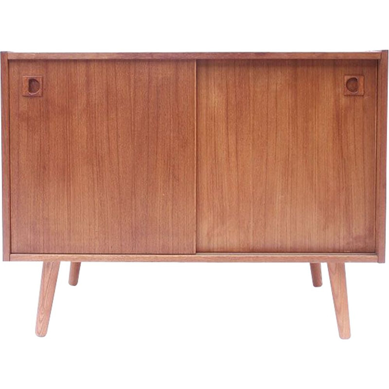 Scandinavian vintage Danish sideboard with sliding doors, 1960