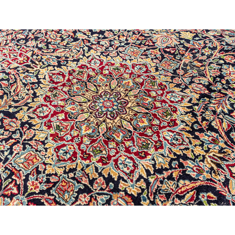 Vintage wool Kerman rug, Persia 1960s