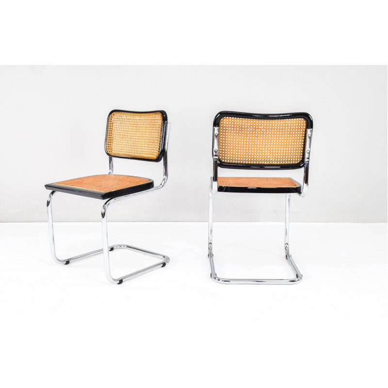 Paar Stühle Cesca B32 vintage von Marcel Breuer, Italien 1970