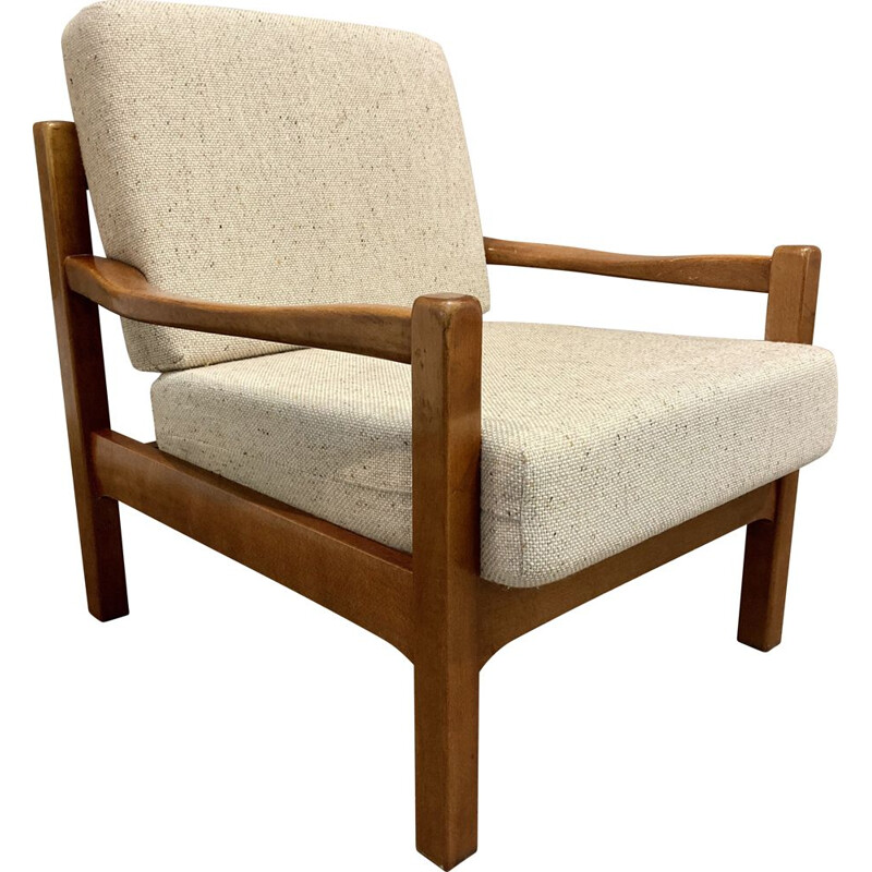 Scandinavian vintage teak armchair, 1950