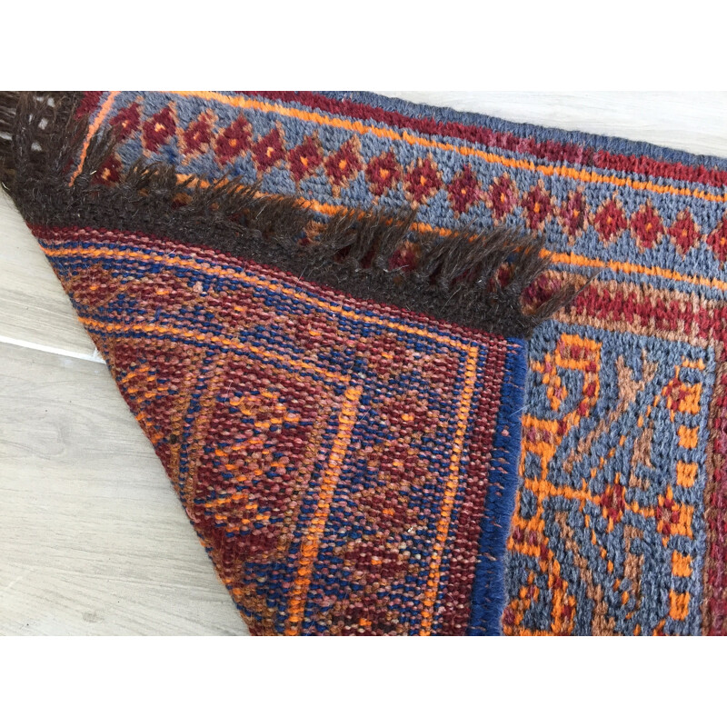 Tapis oriental vintage en pure laine