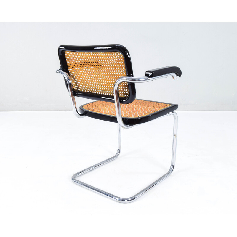 Set of 4 mid-century Italian B64 Cesca chairs by Marcel Breuer, 1970