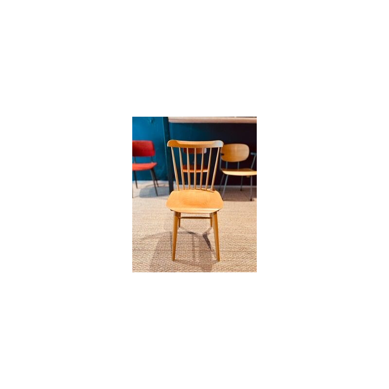 Skandinavischer Vintage-Stuhl aus Buche von Ton