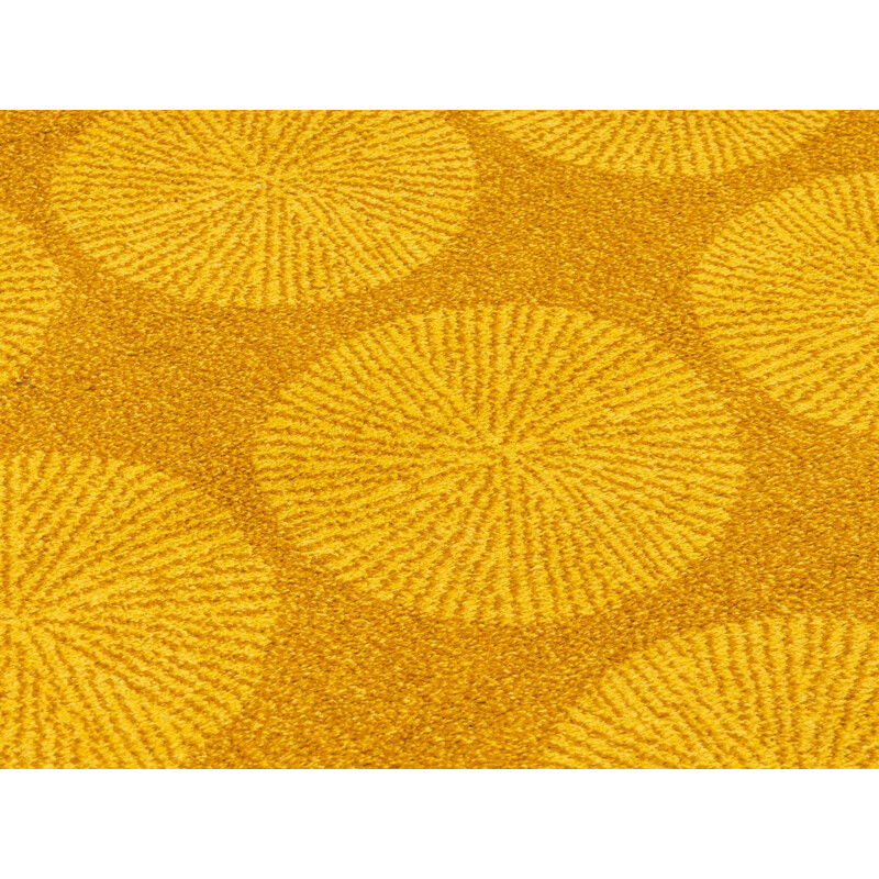 Vintage-Teppich aus gelber Wolle, Deutschland 1970
