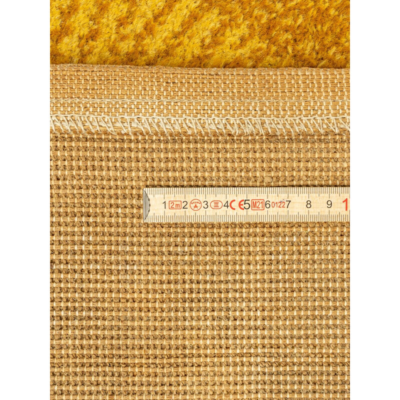 Tapete de lã amarela Vintage, Alemanha 1970