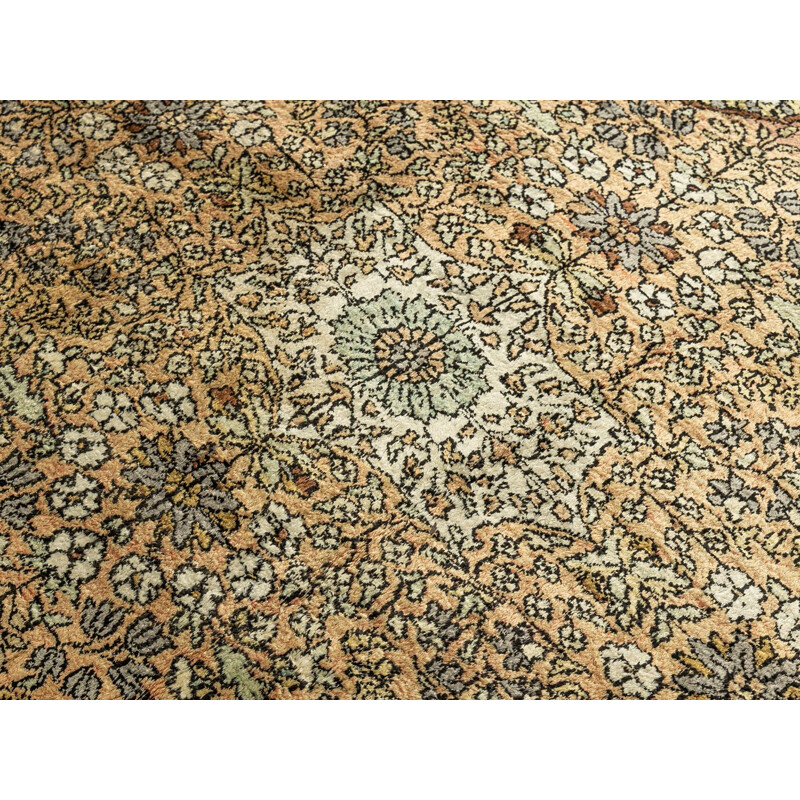 Vintage-Teppich aus Seide und Kaschmir, Indien 1960