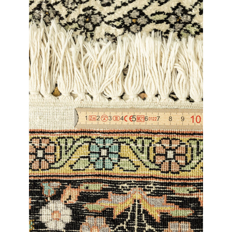 Vintage tapijt van zijde en kasjmier, India 1960