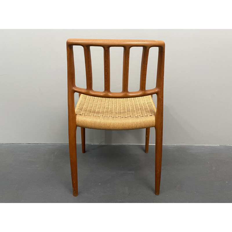 Ensemble de 4 chaises vintage modèle 83 en teck par Niels Otto Möller pour JL Möllers, Danemark 1960