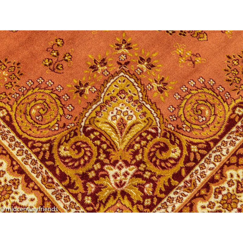 Vintage vloerkleed van scheerwol met "Perzisch" patroon, Duitsland 1960