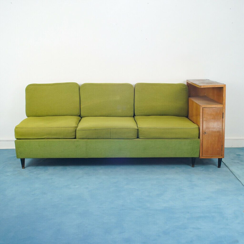 Vintage wooden sofa by Svanette Ingmar relling for Ekornes, 1960s