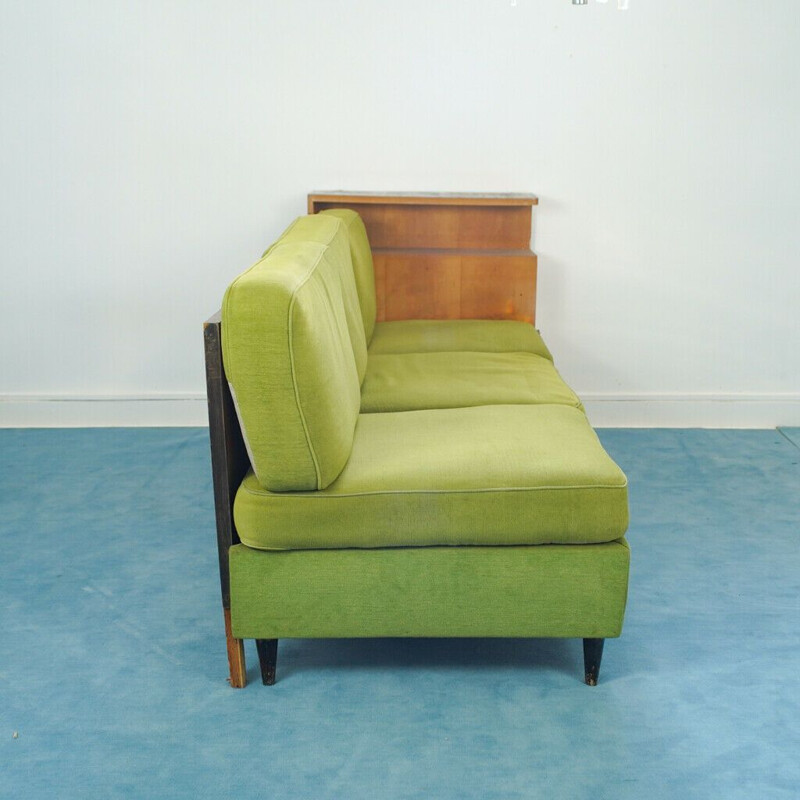 Vintage wooden sofa by Svanette Ingmar relling for Ekornes, 1960s