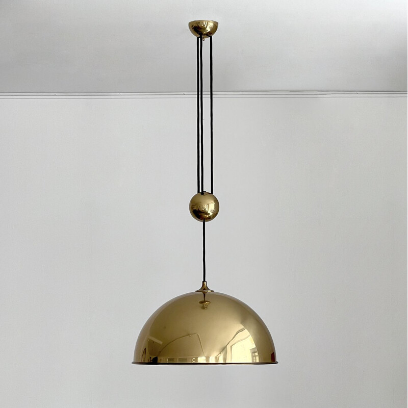 Vintage counterweight pendant lamp by Florian Schulz, 1970s