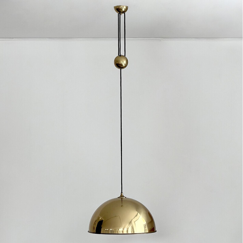 Vintage counterweight pendant lamp by Florian Schulz, 1970s