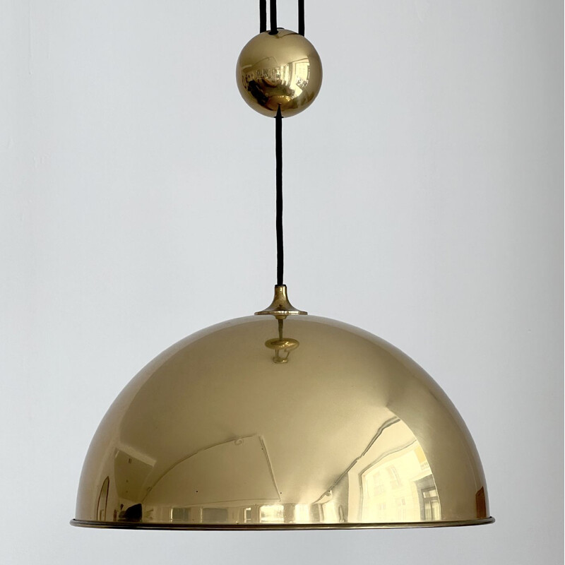 Vintage counterweight pendant lamp by Florian Schulz, 1970s