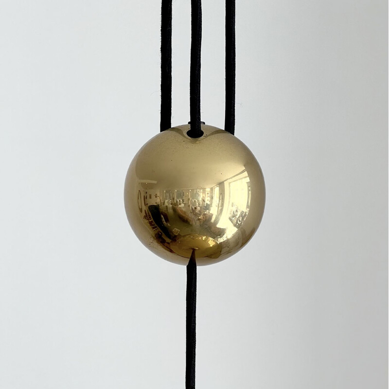 Vintage counterweight pendant lamp by Florian Schulz, 1970s