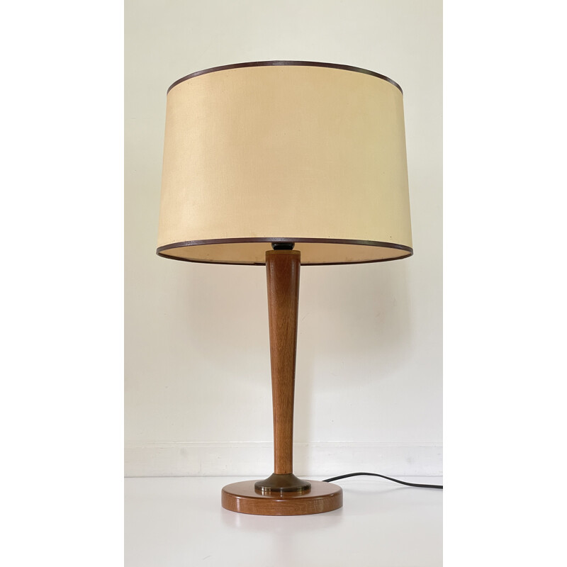 Vintage wooden lamp by Unilux, 1960s