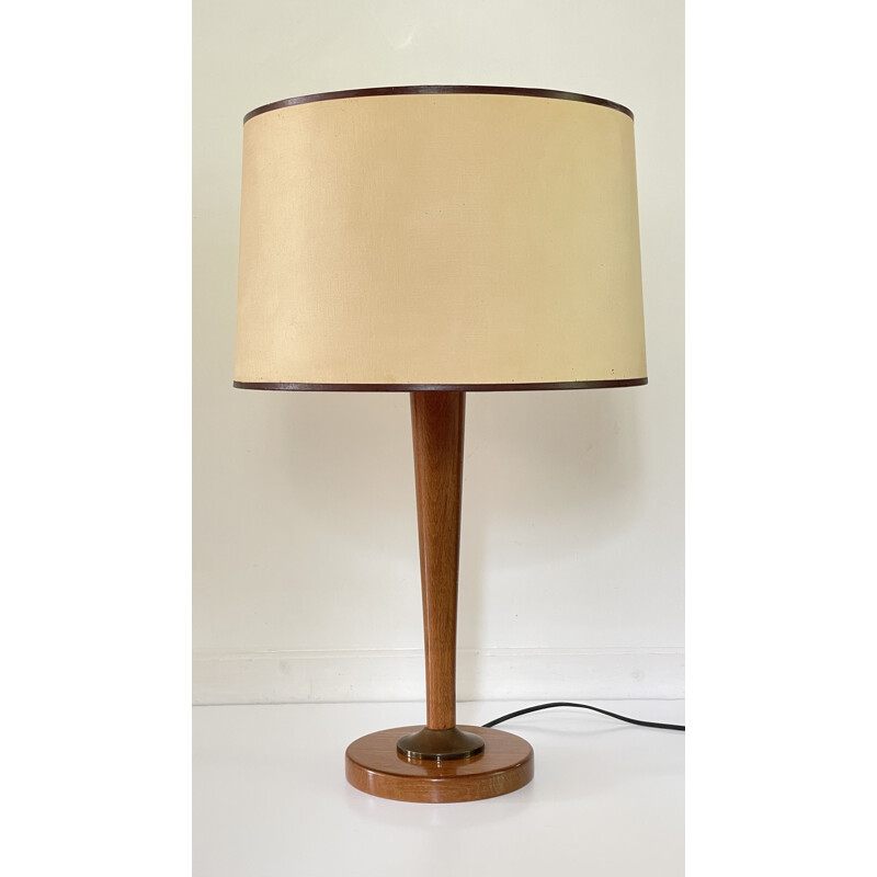 Vintage wooden lamp by Unilux, 1960s