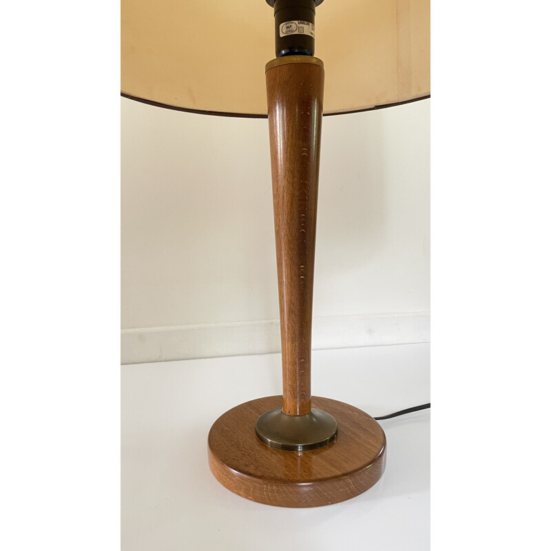 Vintage wooden lamp by Unilux, 1960s