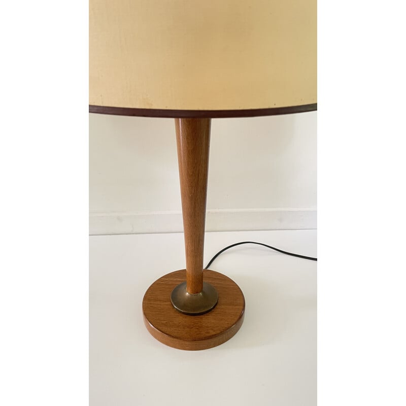 Lampe vintage en bois par Unilux, 1960