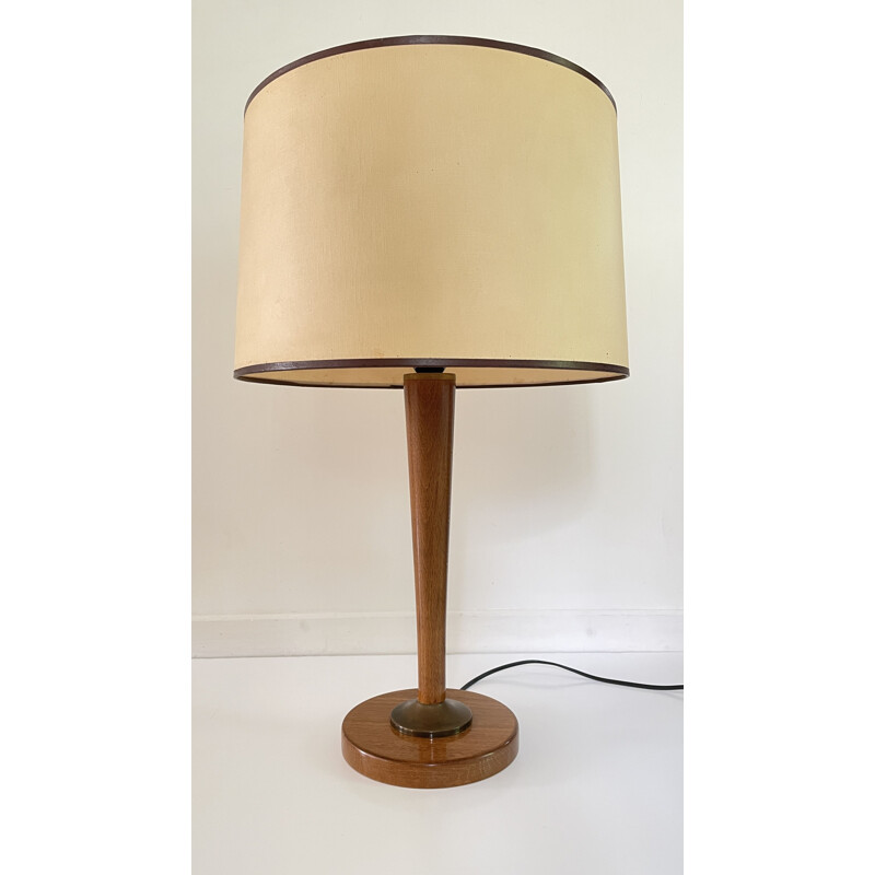 Vintage wooden lamp by Unilux, 1960s