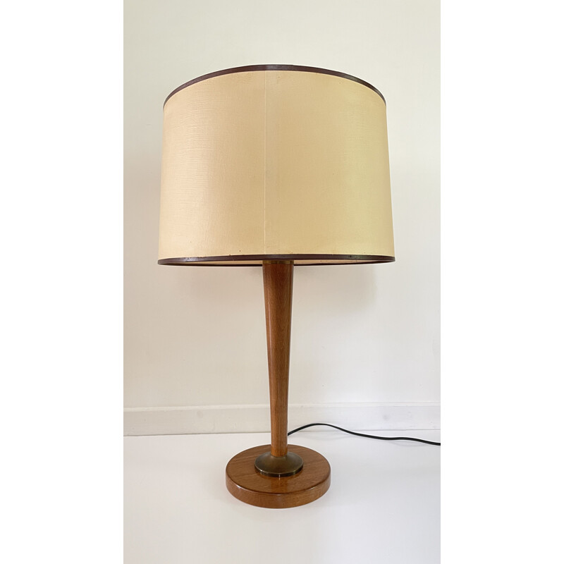 Vintage wooden lamp by Unilux, 1960s